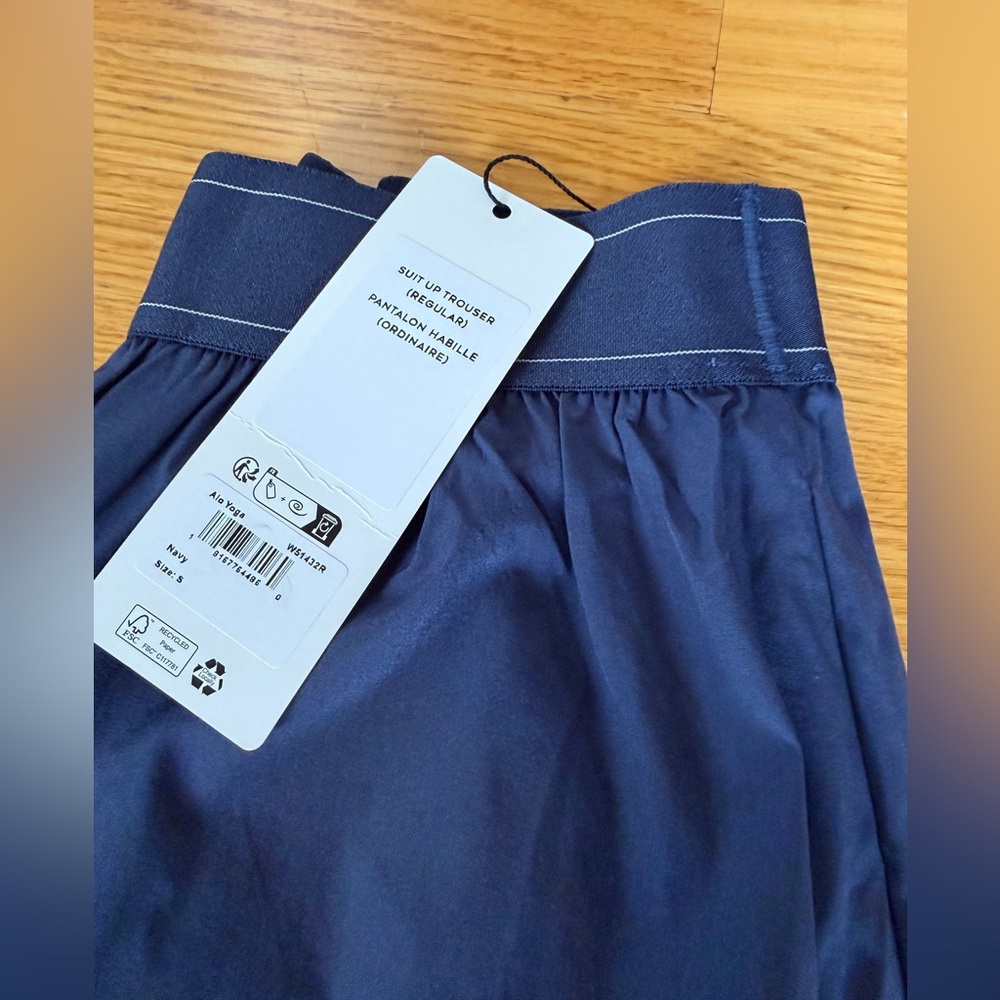 Navy ALO Yoga Suit Up Trouser (Regular) - Picture 6 of 6